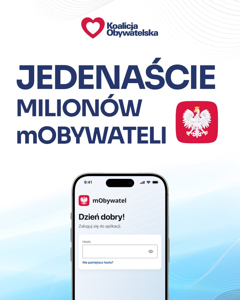 Mamy to! 🎉 Już 11 milionów użytkowników mObywatela!