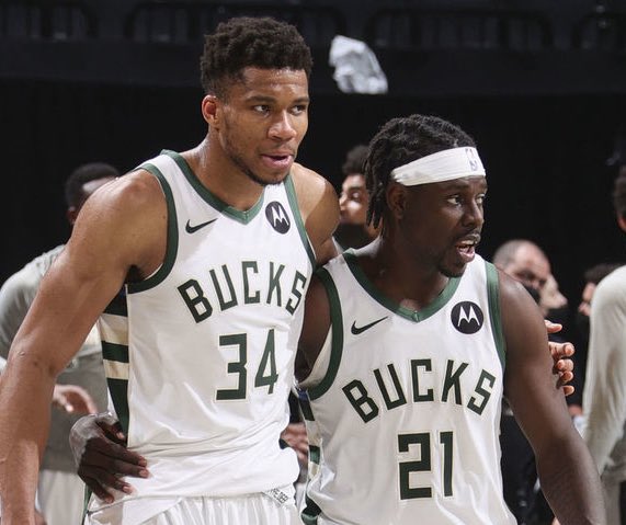 esidery's tweet photo. The Timberwolves have the necessary salary to pull off acquiring Giannis Antetokounmpo and Jrue Holiday.

Minnesota can offer the Trail Blazers Jaden McDaniels in order to retrieve Milwaukee’s picks.

Milwaukee would then receive a package including Julius Randle, salary + picks. https://t.co/JzN5NQ3Qga