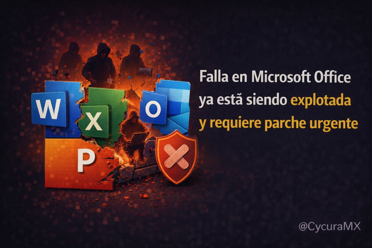 🛡️ Falla en Microsoft Office ya está siendo explotada y requiere parche urgente

Este problema ya tiene ataques activos.

Y empiezan con un archivo de Office.

No requiere hackear la red.

Solo que alguien abra un documento.

Eso lo vuelve un riesgo directo para el negocio.

⚠️