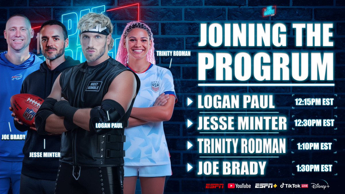 PatMcAfeeShow's tweet photo. Good morning beautiful people..

We’re about to have some good conversating I do believe

Couple of new Head Coaches, the captain of the @USWNT, and the @WWE’s Mogul Megastar 

Sports are the greatest, we hope you’ll join us

12-3ish EST https://t.co/tX8RMDfBYm