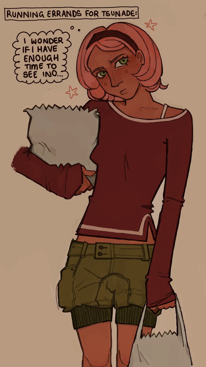 more naruto ...she wants to see her rival (girlfriend)