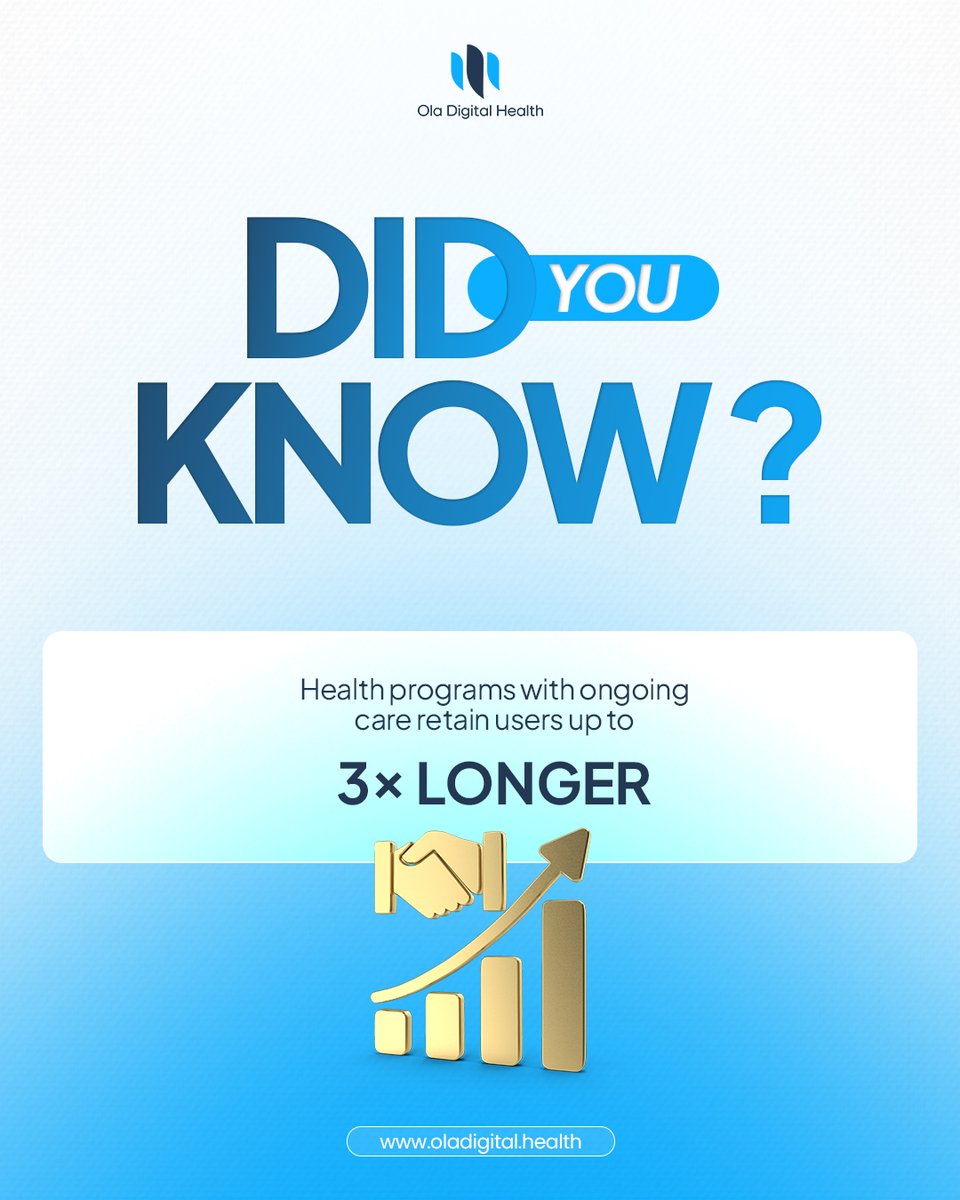OlaDigitalcare's tweet photo. Most creators don’t lose audiences, they lose them to short-term offers. Longer programs change that.

If you’re exploring #healthprograms built for continuity, let’s talk.

📞Schedule a call: https://t.co/bfVuTHDS2N

#CreatorEconomy #HealthBusiness #DigitalHealth #HealthCare https://t.co/wJ56u067Xz