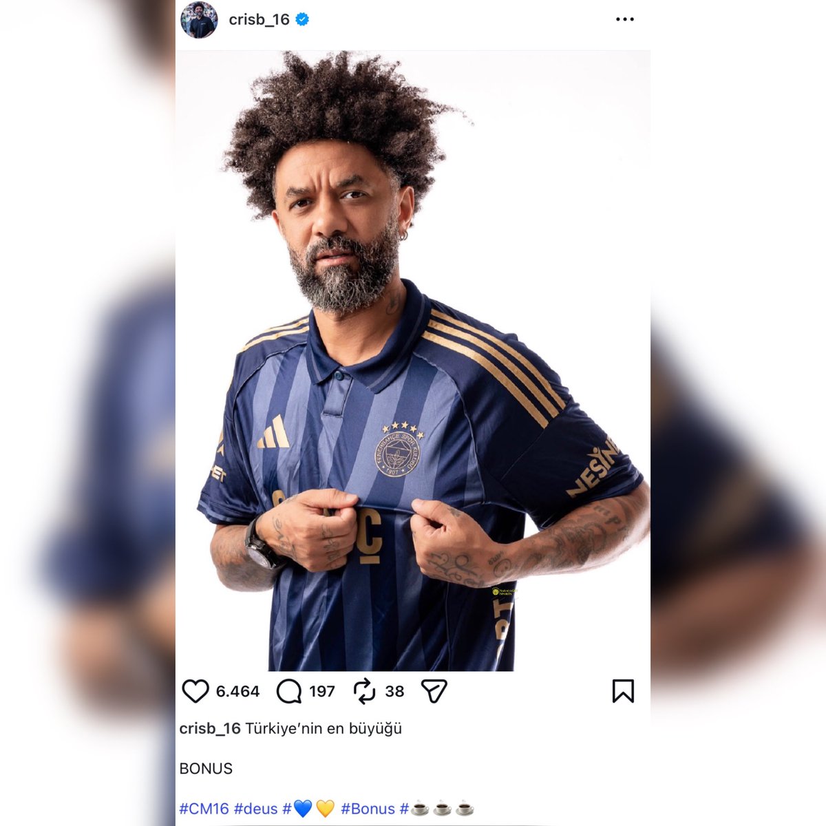 Cristian Baroni'nin paylaşımı:

"Türkiye'nin en büyüğü!💛💙"