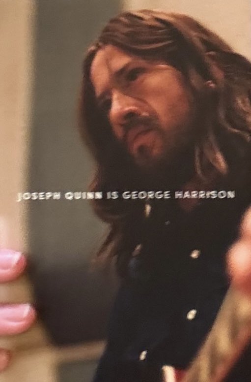 joequinnhq's tweet image. 🔴 First official look at Joseph Quinn as George Harrison in ‘THE BEATLES’ biopics