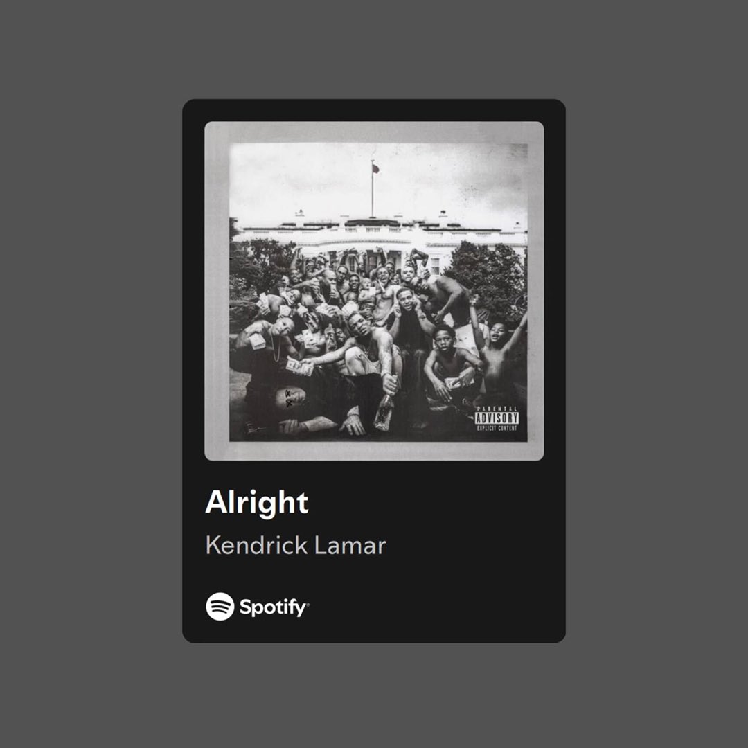 HotNewHipHop's tweet photo. Kendrick Lamar's "Alright" has officially surpassed 1 BILLION Spotify streams 📈🔥 https://t.co/J8Bc2cZyf1