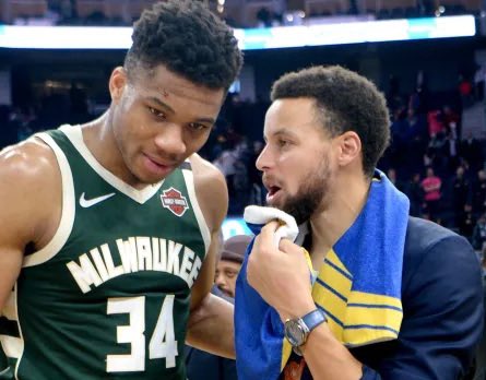 esidery's tweet photo. The Warriors’ available draft capital they plan to offer the Bucks for Giannis Antetokounmpo:

2026 1st
2028 1st
2030 1st (top-20 protected)
2031 1st (unprotected swap)
2032 1st

Four 1st-round selections, plus an unprotected swap five years out, is a very intriguing trade offer. https://t.co/8BiYzoz8y7