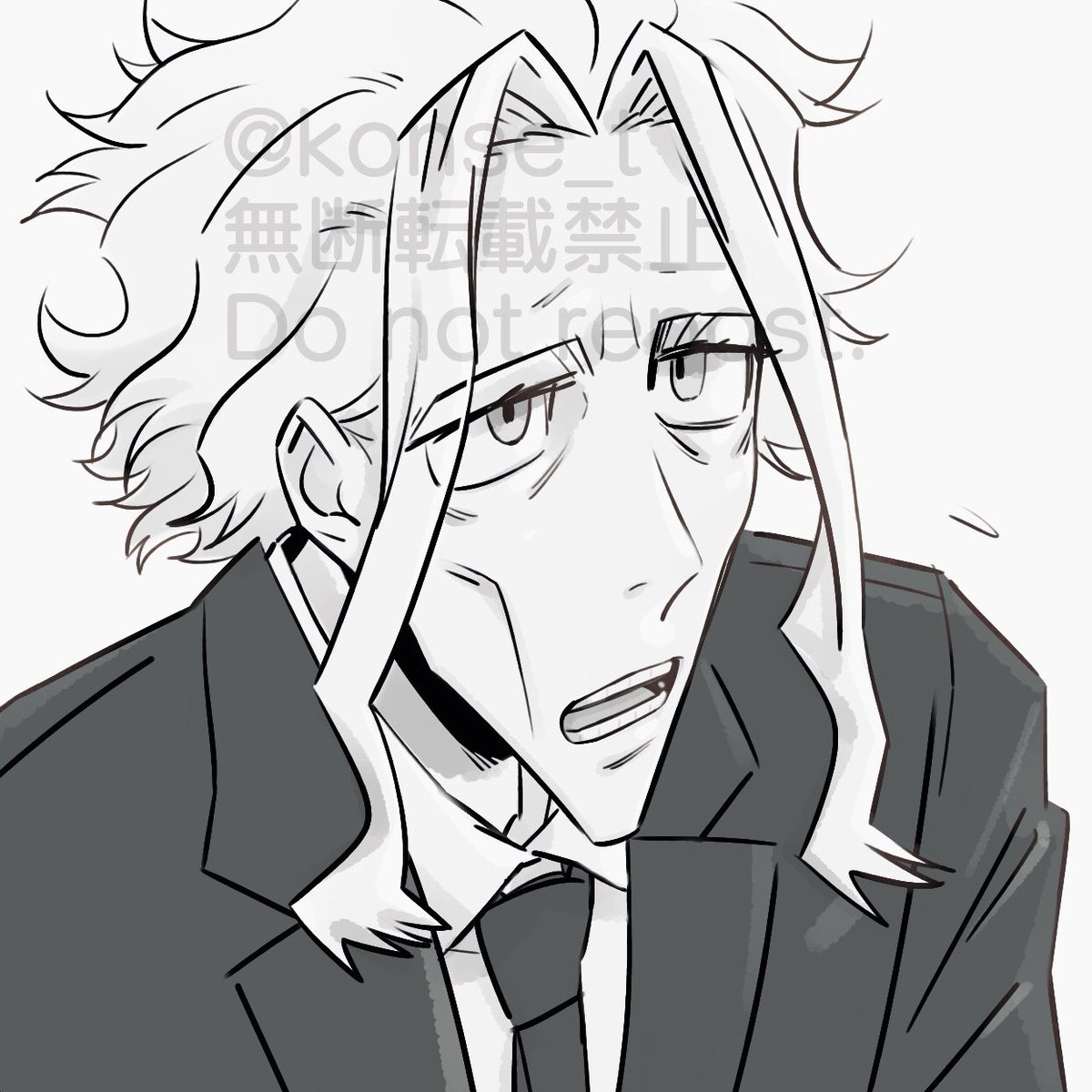 描き途中にしてたら全体気に入らなくなってお顔だけ…😞