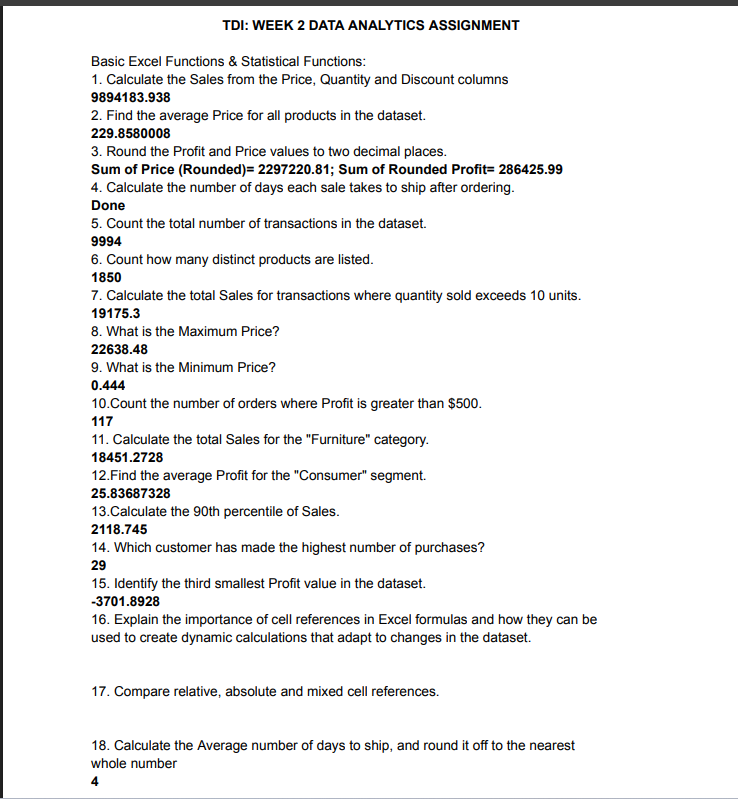 Baale207's tweet photo. TDI: WEEK 2 DATA ANALYTICS ASSIGNMENT
@TDataImmersed @DabereNnamani @JudeRaji_ @msexcel #TDI

https://t.co/TIaNXONwx6 https://t.co/WiDtXZAv0x