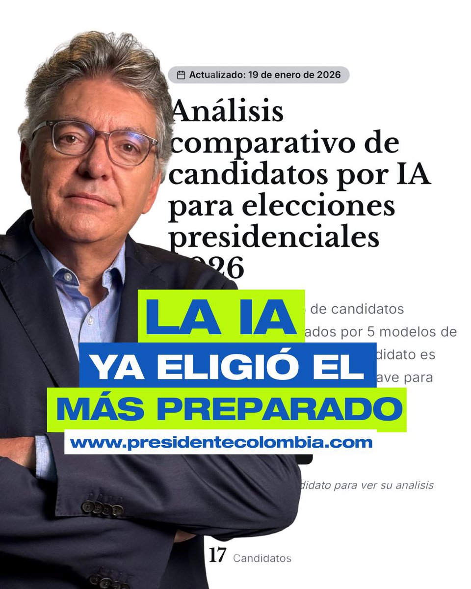 MauricioCard's tweet photo. La IA escogió al candidato más preparado: Mauricio Cárdenas #1 https://t.co/JZuipnY1B3