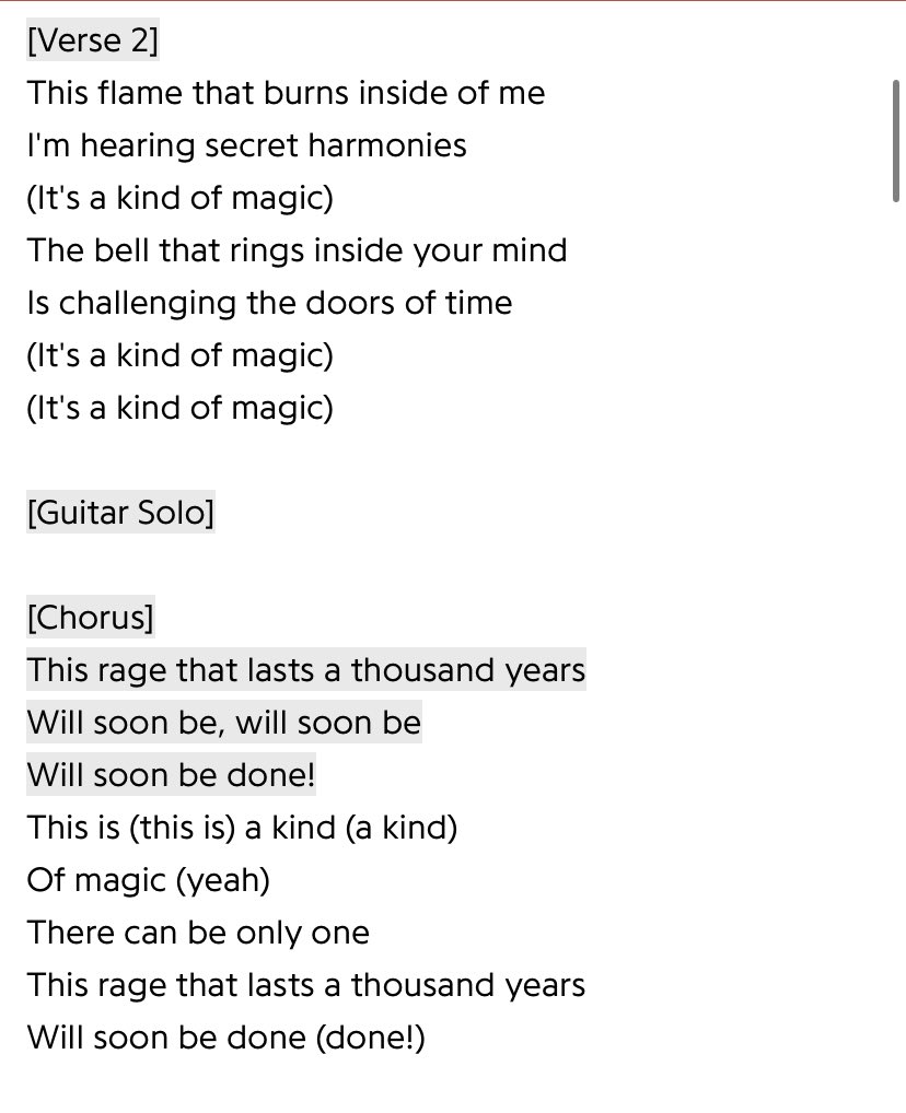 “This rage that lasts a THOUSAND YEARS. Will soon be done”. 

This whole songs tells us but even Troophers disregard it.