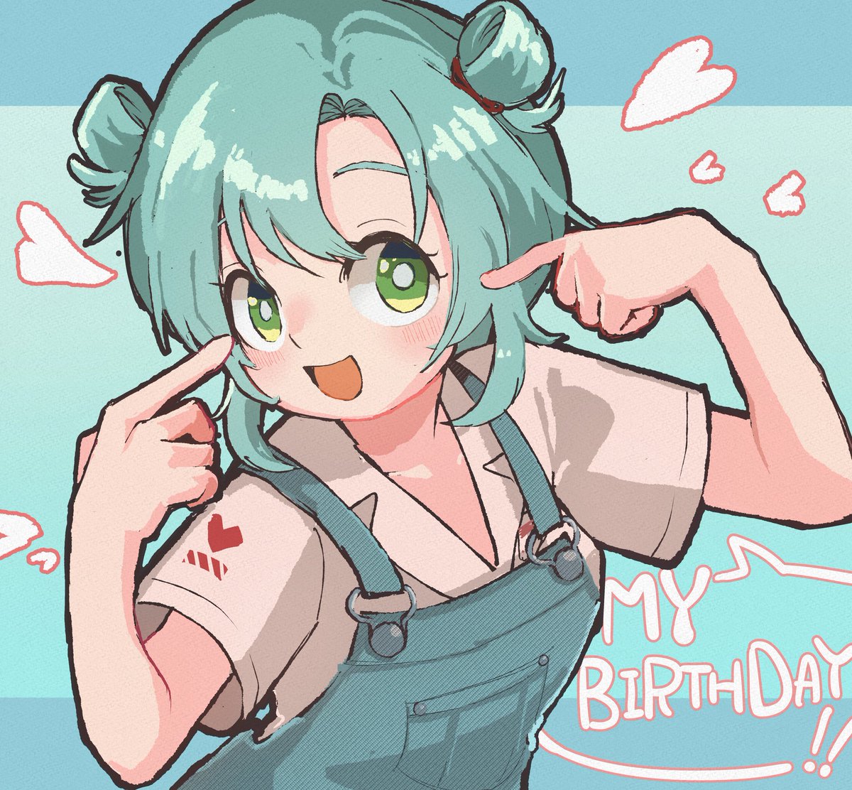 #d4dj_fanillust #花巻乙和生誕祭2026 
おめ乙和ちゃん！！！🎉🎉🎉