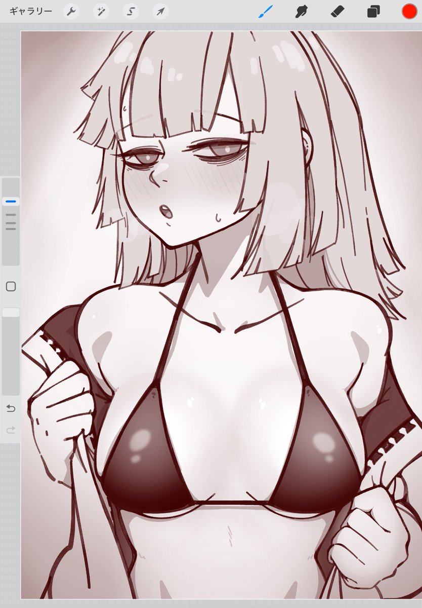 #くそ寒いので水着絵を貼る 