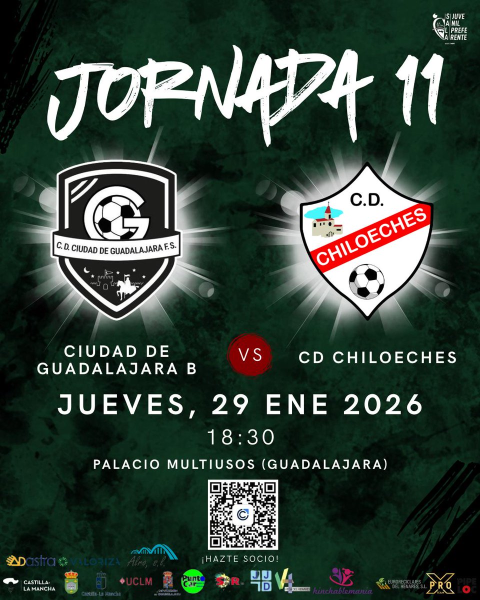 CDChiloeches's tweet image. ‼️ DIA DE PARTIDO ‼️ 

🏆Juvenil Preferente 
▶️ Jornada 11
🆚️ Ciudad Guada "B"
📆 Jueves 29 enero
🕗 18,30h
🏟 Pab.Multiusos

🙌 VAMOS CHILO 🙌