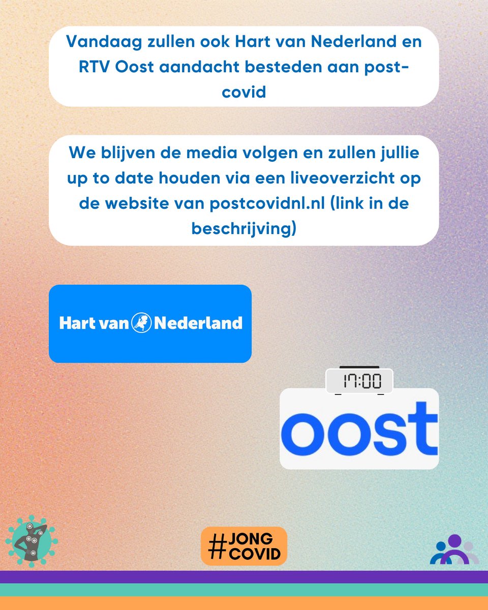 🗓️ Post-covid en PAIS domineren het nieuws door aankomend debat 

De aanloop naar het post-covid- en PAIS-debat zorgt vandaag voor veel media-aandacht. Dat is hard nodig zolang passende zorg en structureel beleid uitblijven voor de 650.000 patiënten in Nederland.

Wat je vandaag