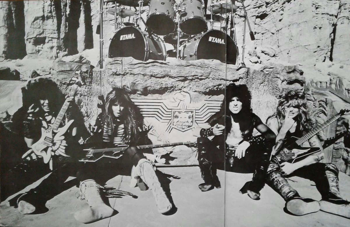 WaspFanClub's tweet image. W.A.S.P. 
Wild Child video shoot, 1985 

The Last Command era 

#wasp #WildChild 
#BlackieLawless #ChrisHolmes 
#RandyPiper #SteveRiley 
#TheLastCommand @WASPOfficial