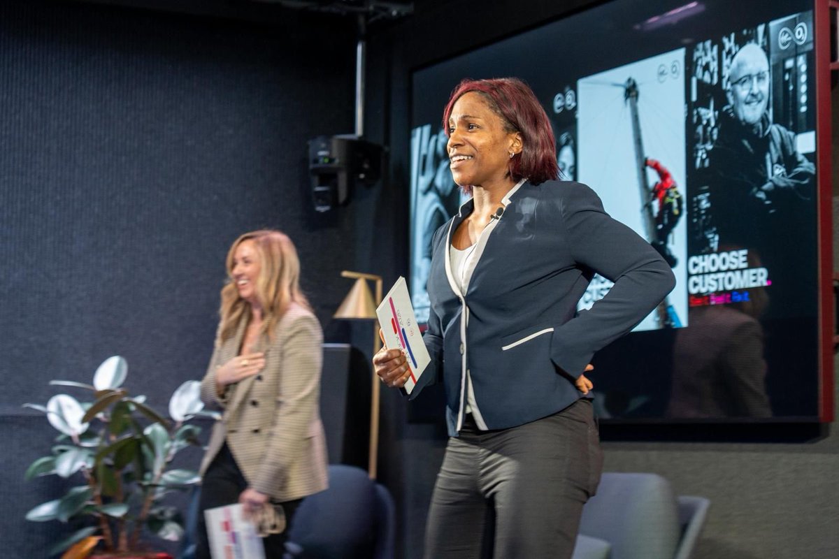 MaggieAlphonsi's tweet photo. So much fun was had today down at the Virgin Media O2 office in Paddington. I was given the honour to host the all company kick off event for 2026…..no pressure! ☺️

I absolutely loved it. Thank you to the thousands of people who joined us either in person or virtually. You brought the energy and made me feel so welcomed. 

Wishing the Virgin Media O2, giffgaff and O2 Daisy team all the very best for the year ahead.

@virginmedia @O2 @giffgaff