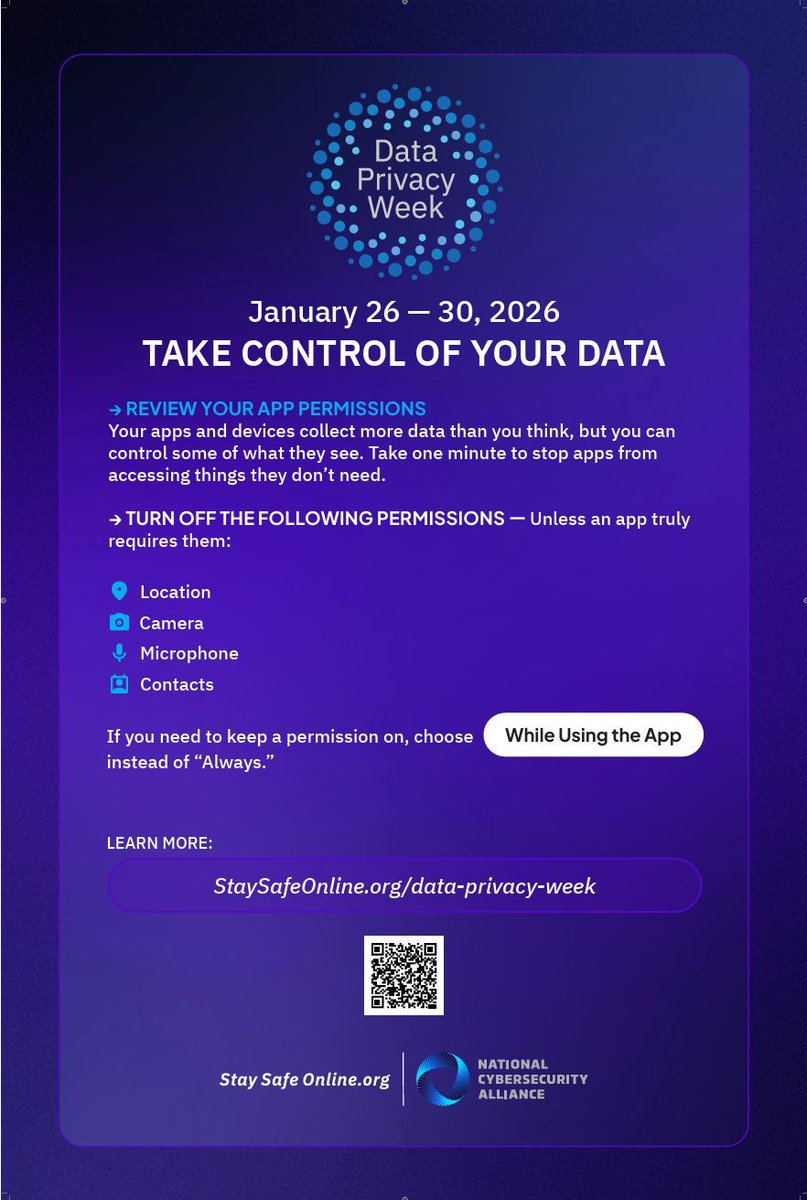 Does your favorite cat video platform really need to know your location? Learn more about how to protect your personal info this #DataPrivacyWeek.

#KUCDI