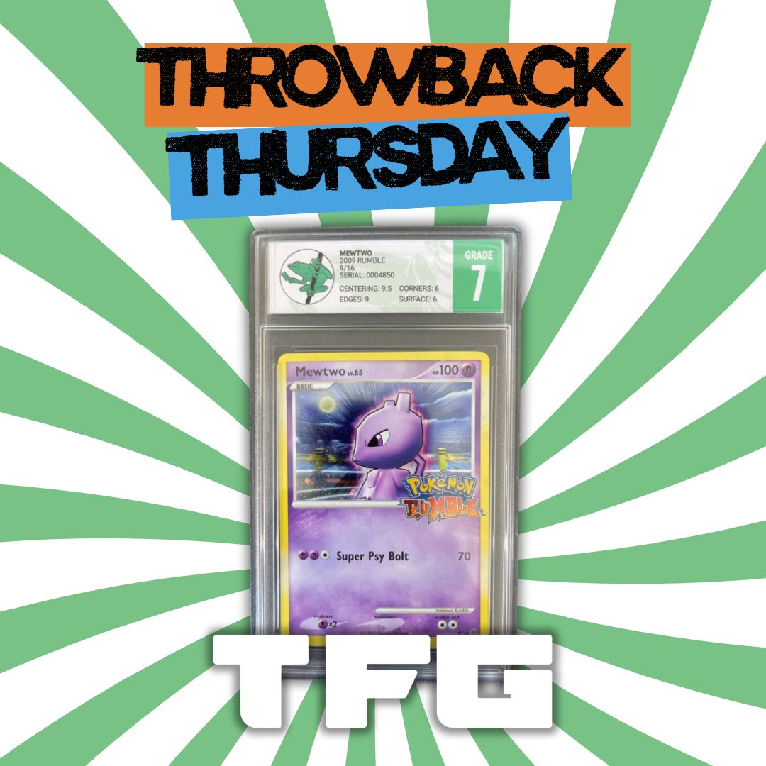 Who else remembers Pokémon Rumble on the Wii?

You don't see many of these cards around nowadays and this one was submitted to us a long while back. We've graded a few more since, but don't get many of these come our way.

#Pokemon #TCG #Mewtwo #PokemonRumble #NintendoWii