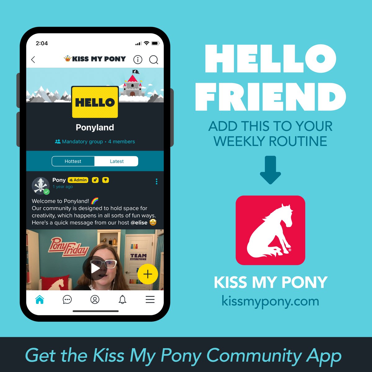 Join creative warriors who know growth is faster together. Kiss My Pony is like a rock tumbler—we help smooth rough edges and keep rolling toward our goals. Weekly check-ins, mindset workshops, and real connections—dumpster-fire free. #KissMyPony #CreativeGrowth