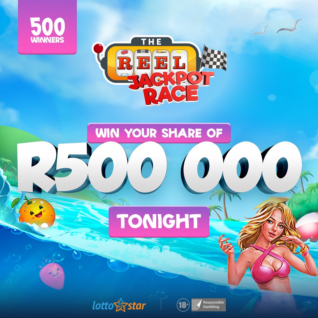 Lotto_Star's tweet image. Ready, racers? The slots are heating up. 🏁🎰
Spin between 7–9PM ⏰ and you could scoop a share of R500,000 💸 when the jackpot hits – and trust us, it’s happening tonight. ⚡ You could be 1 of 500 lucky players. 

#LottoStar #ReelJackpotRace #SpinToWin #RaceNight