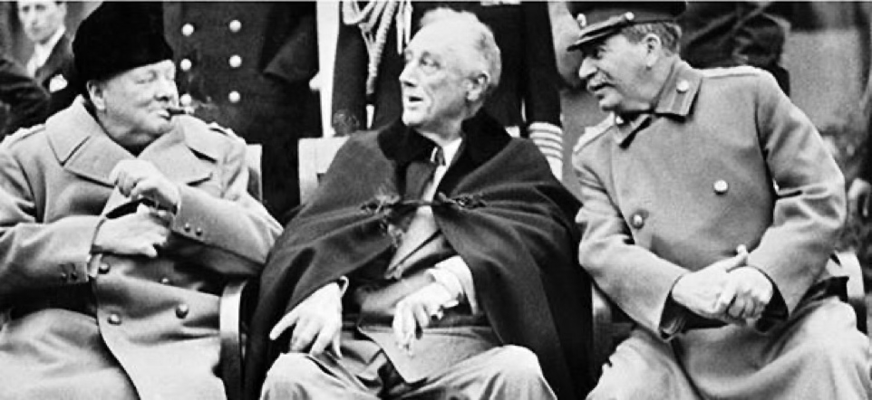 ANPIRomaPosti's tweet photo. Tra il 4 e l'#11febbraio 1945, presso #Livadija, 3 km a ovest di #Jalta in #Crimea, #Roosevelt, #Churchill e #Stalin si incontrarono per discutere i piani per la conclusione della guerra contro le potenze dell’Asse ed il successivo assetto dell’#Europa e dell’Estremo Oriente. https://t.co/xKCRdv9CxG
