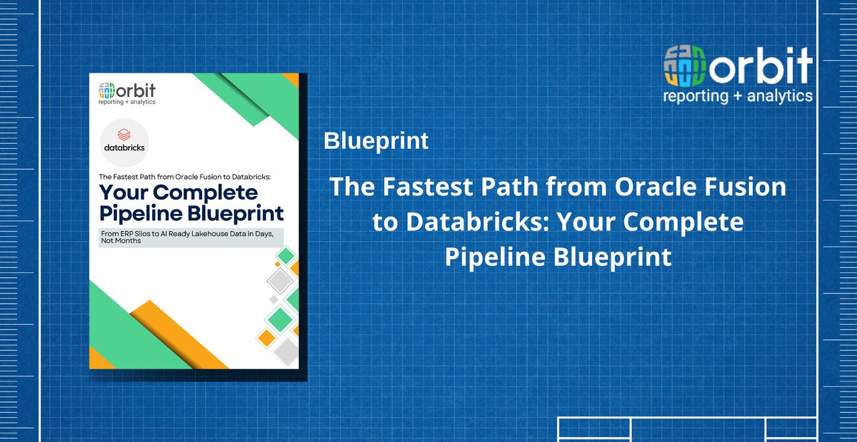 Your Oracle Fusion data holds answers. Our Pipeline Blueprint shows how to go from ERP silos to an AI-ready Databricks lakehouse in days, not weeks with 60–80% faster dashboards, 30–50% less engineering, and trusted Delta tables on Day 3. Download now: hubs.la/Q040R2jz0