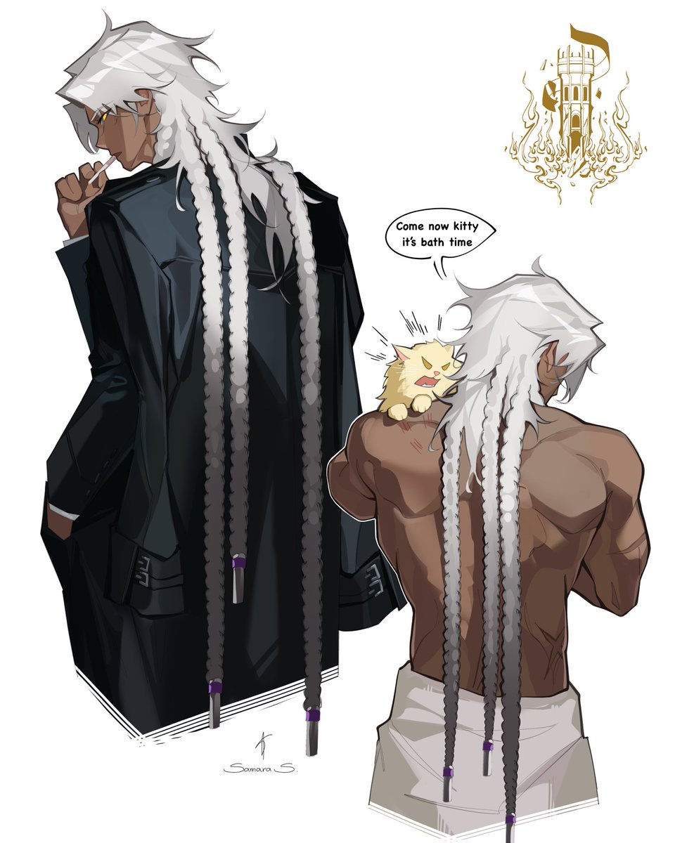 Mob boss AU #Nanook and evil kitty Khaslana!