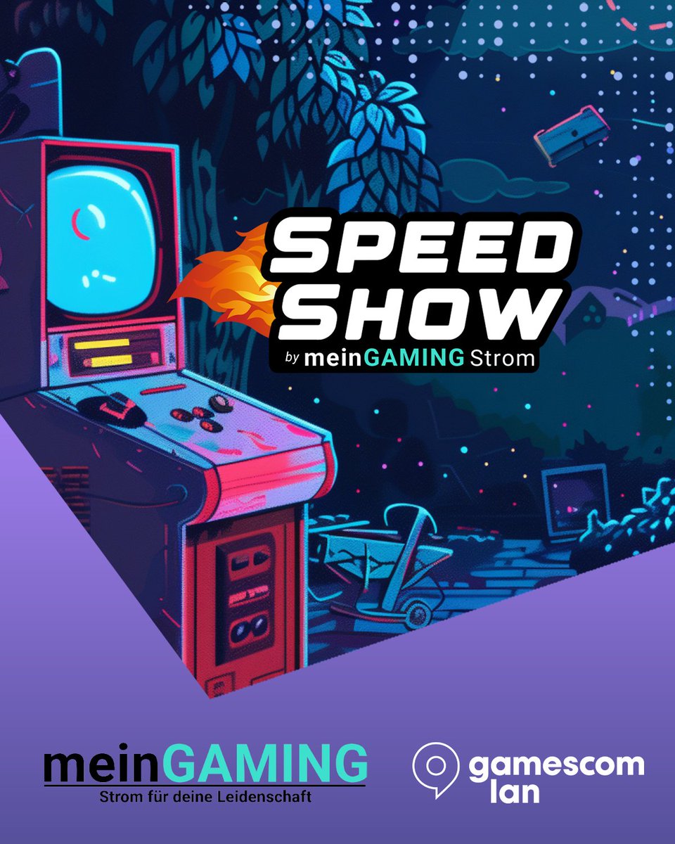 gamescomlan's tweet image. Du stehst auf Geschwindigkeit? Wir auch. 🛜 Deshalb veranstalten wir gemeinsam mit unserem Strompartner meinGAMING die SPEEDSHOW an der gamescom lan. Eine ganze Reihe widmen wir dem Speedrun. 🏃‍♀️ 

Also jetzt besser schnell Ticket sichern! Schneeell!  

🔗 eventbrite.de/e/gamescom-lan……