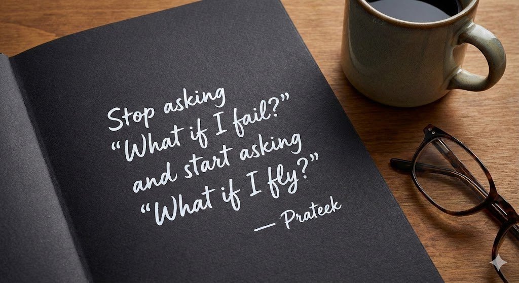 prateekmgm's tweet photo. Our biggest obstacle usually isn't external, it's the doubt right inside your own head. 

Stop asking "What if I fail?" and start asking "What if I fly?" Once you shift that perspective, walls turn into doors and challenges become opportunities. 

Trust your journey and own your potential today. It starts with belief. 🚀

#MindsetShift #NoLimits #Growth #PrateekMotivation