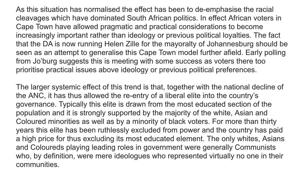 Observations by RW Johnson, that will drive the nationalists and lefties mad ☺️