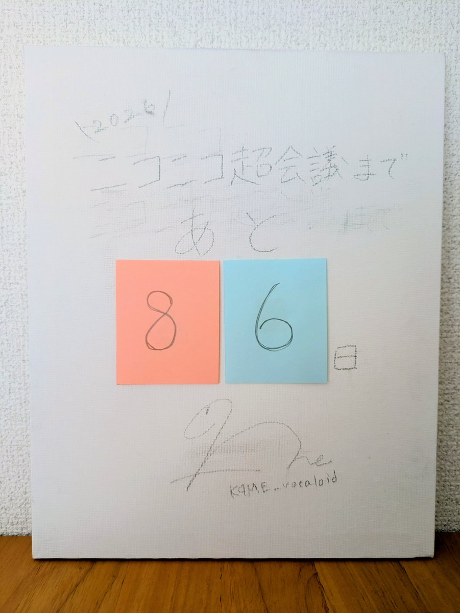 ニコニコ超会議2026 まで、あと86日 全曲新曲のCDを作ると言ったら