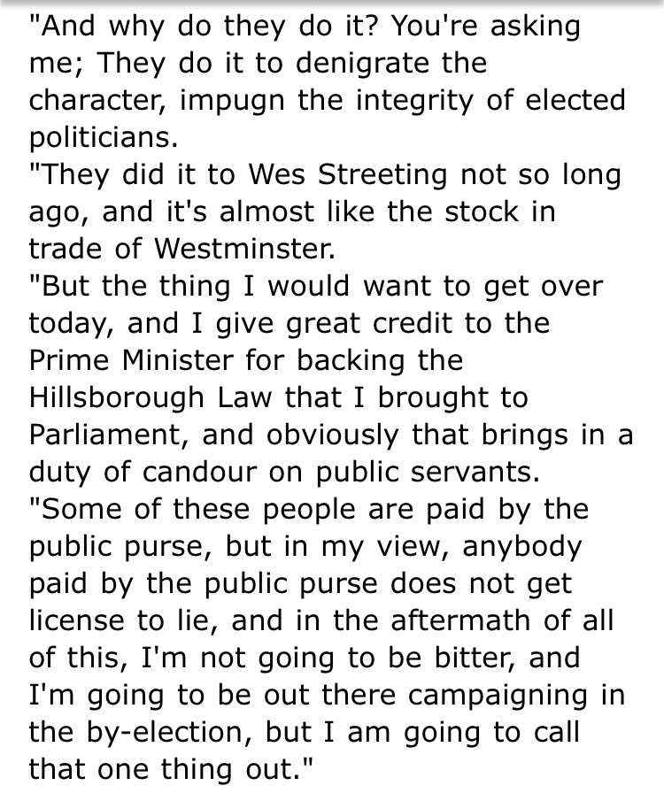 Andy Burnham calls out Westminster culture of briefing against politicians without impunity...