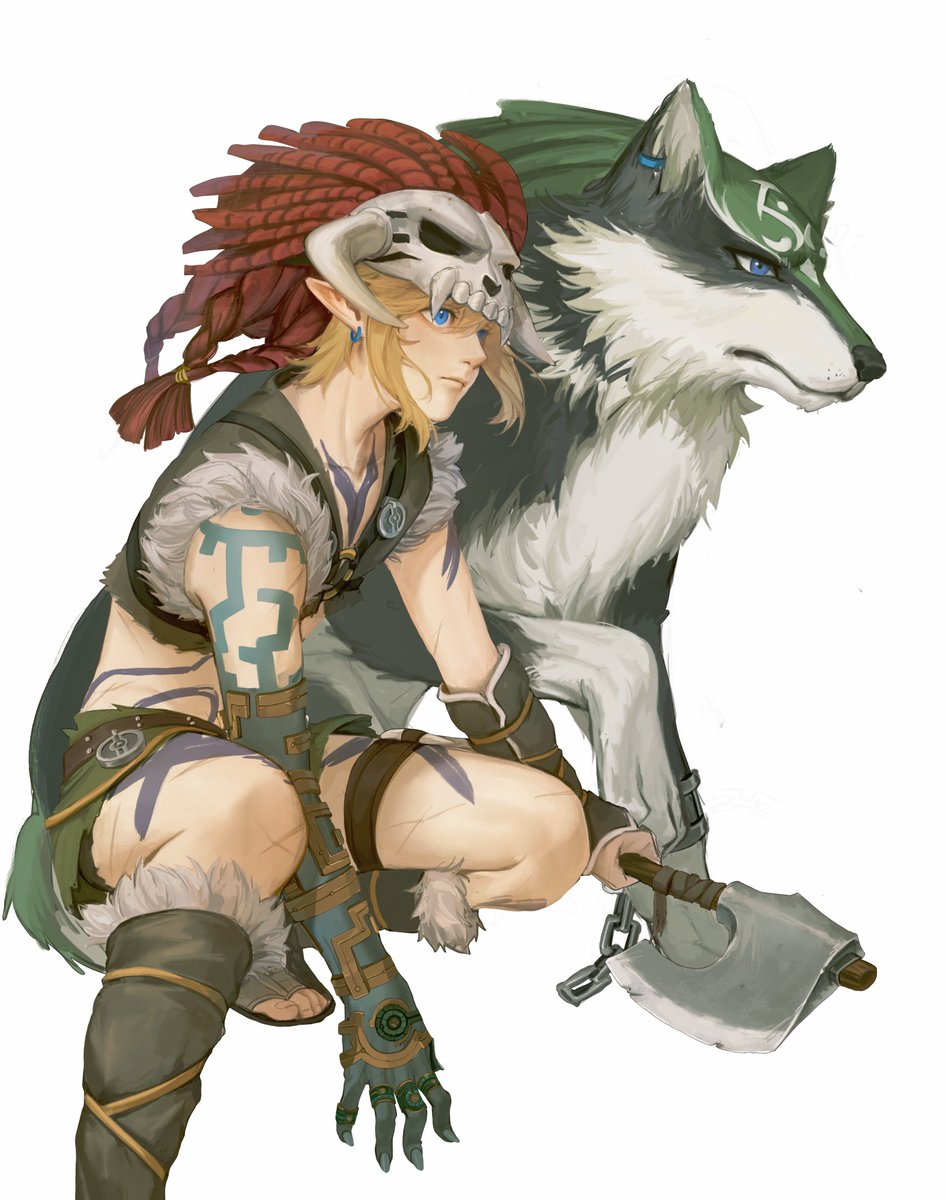 i put a link youtube below showing the process (just partly cuz...🥸)
#TloZ #Link #WolfLink