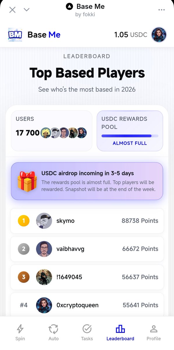 olga1_ga's tweet image. the countdown has officially started. ⏳

developer update just now: "USDC airdrop incoming in 3-5 days".

we hit 17.7k users in just 4 days, but looking at the ecosystem size, we are barely scratching the surface.
this is the very beginning of the trend.

you have exactly until…