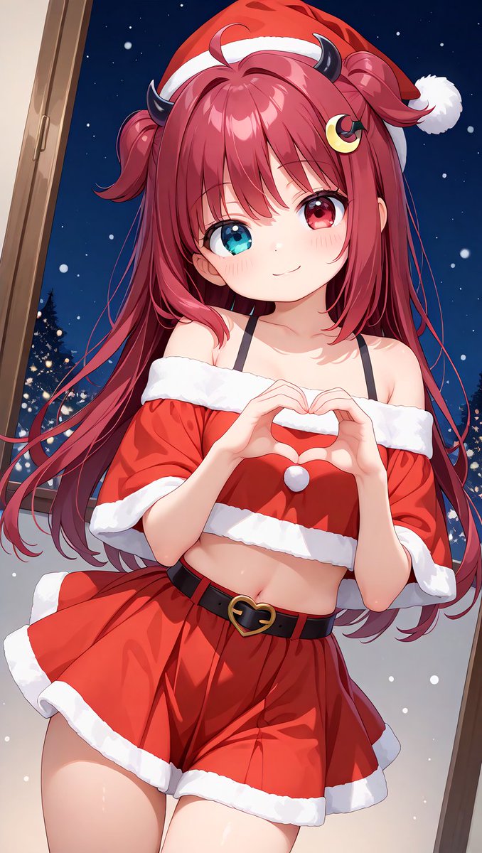 aiART23's tweet photo. サンタコスのロアちゃん #PixAI https://t.co/zunulSUnxy
