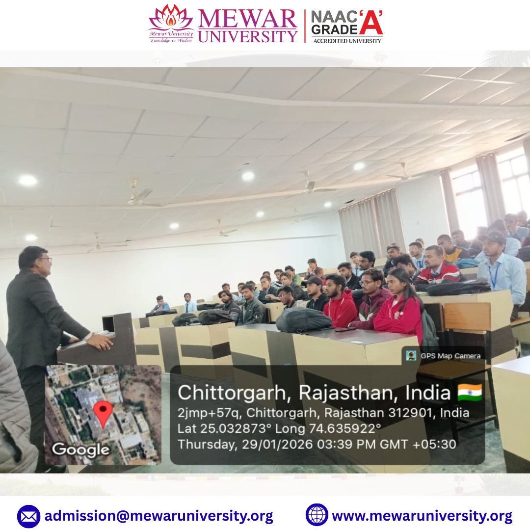 universitymewar's tweet photo. Inauguration of Value-Added Course on Amazon Web Services (AWS)

#MewarUniversity #AWS #ValueAddedCourse #CloudComputing #CSE #TechnicalEducation #SkillDevelopment https://t.co/VFgSsndo8G