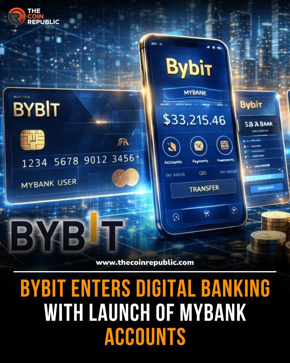 Bybit is entering retail banking 🚀 The crypto exchange will launch MyBank  accounts in Feb 2026, letting users hold USD and other fiat, with IBANs for  transfers across 18 currencies, bridging crypto