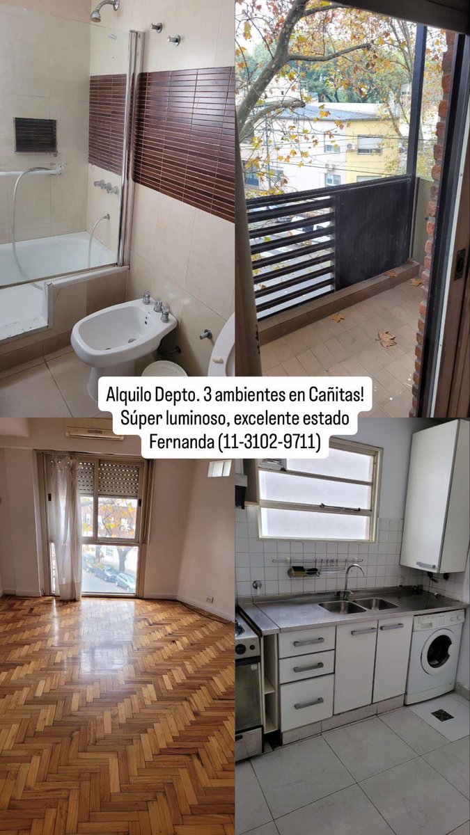 FERBIOTTI's tweet photo. Alquilo depto en Cañitas!!! Hermoso!!! https://t.co/WSTaA4yzu8