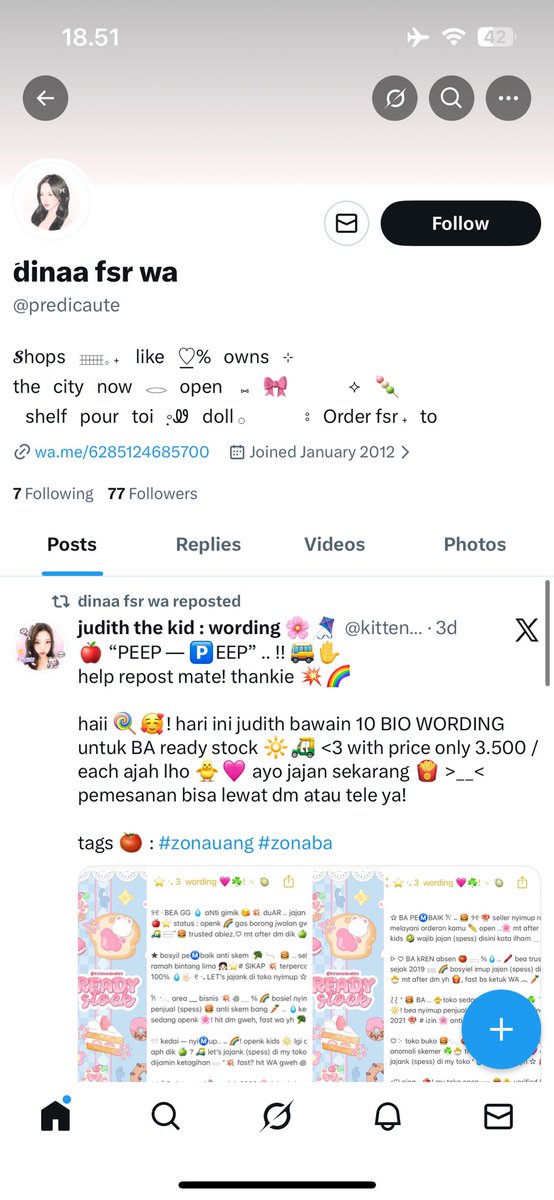 _lovelyjubbly30's tweet photo. wkwk hadeuhh ngerasain juga ketipu app prem. niat beli karna emg butuh (walaupun gua jualaan appprem tapi emg gak ada tuh stok makeup+)
Scammer : 085124685700
akun : @predicaute
#scammer #scamm #zonauang #zonajajan https://t.co/WbzjaKmwcs