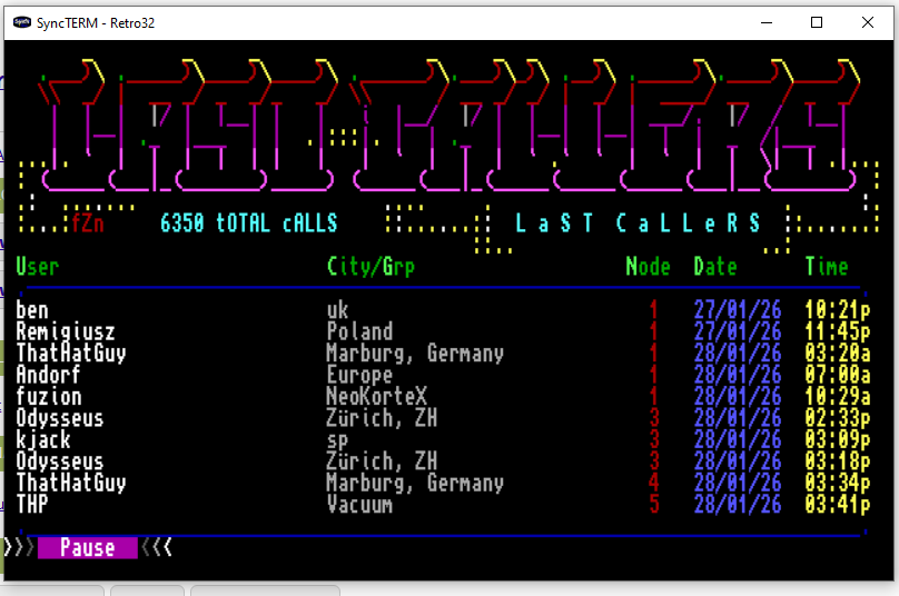 Retro32 BBS tweet media