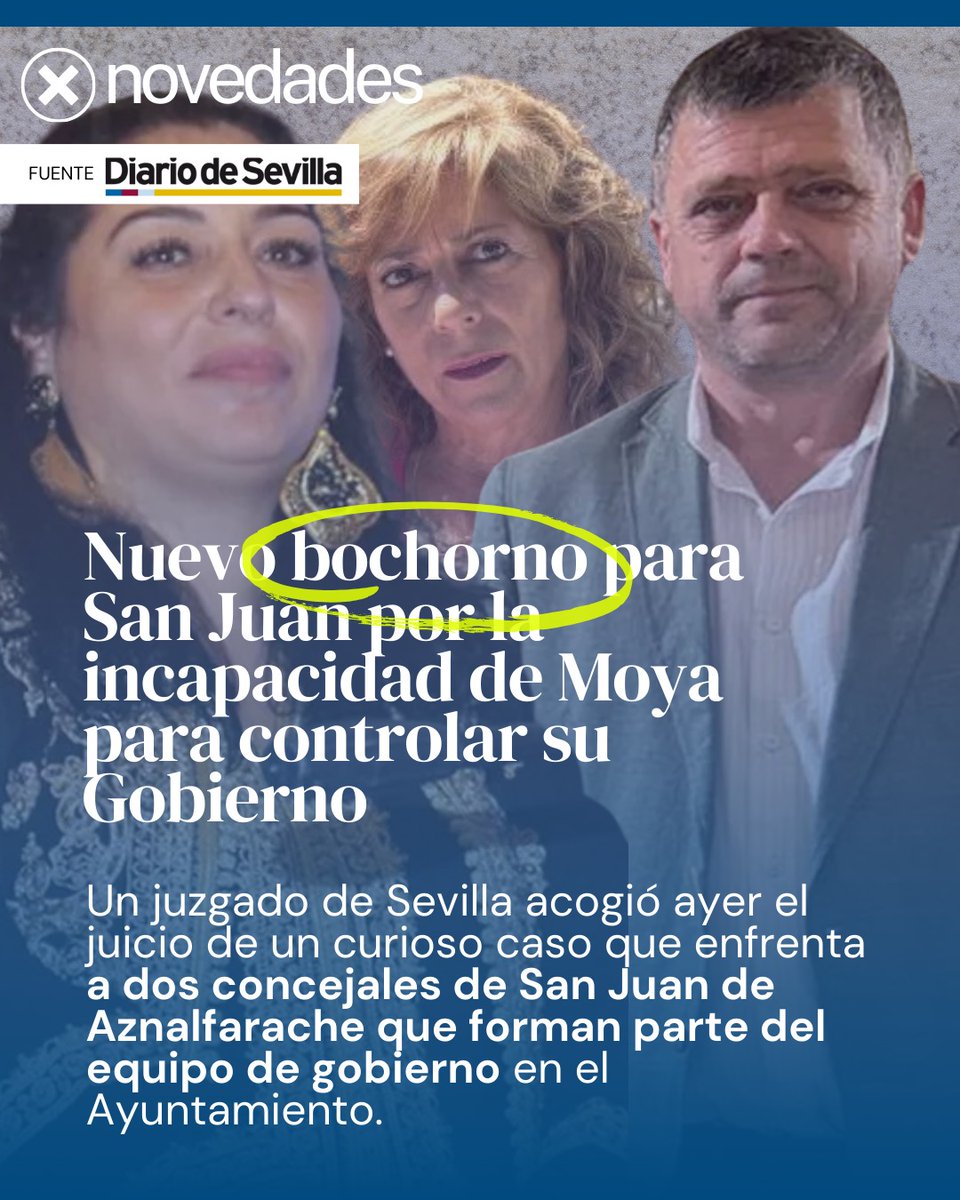 Nuevo bochorno para San Juan. El desgobierno de Moya (PP) ya no se oculta: dos concejales de su propio equipo acaban enfrentados en un juzgado. Falta liderazgo, autoridad y rumbo. Un gobierno que solo existe en el papel y cuyos conflictos los paga la gente.