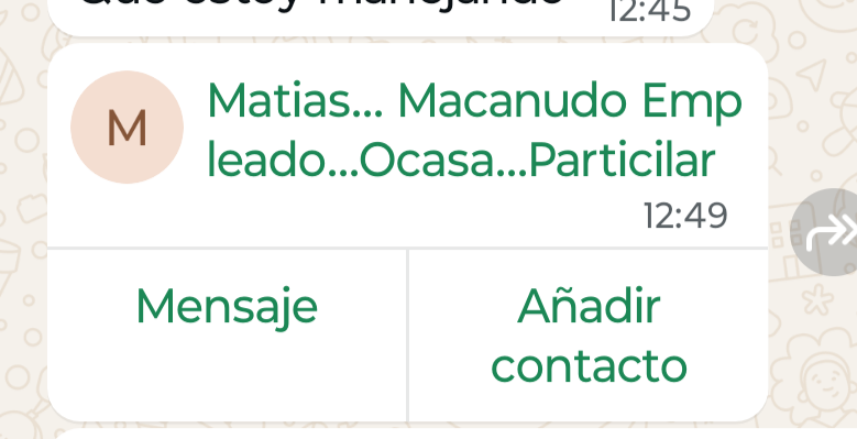 Fl0rdeperra's tweet photo. Tuve un problema con un paquete, que en el seguimiento aparecía en devolución. En atención no me solucionaban nada y a mi casa no habían venido. Le mandé a un hombre que en julio había venido comentándole la sit y me manda un contacto diciéndome él te va a solucionar. El contacto https://t.co/x6L4OOzapb