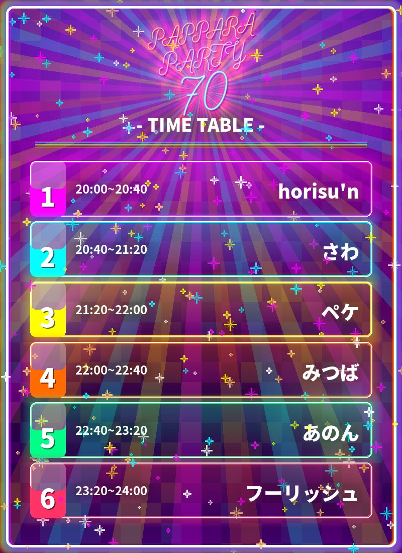 PAPPARA PARTY 72 4/10 tweet media