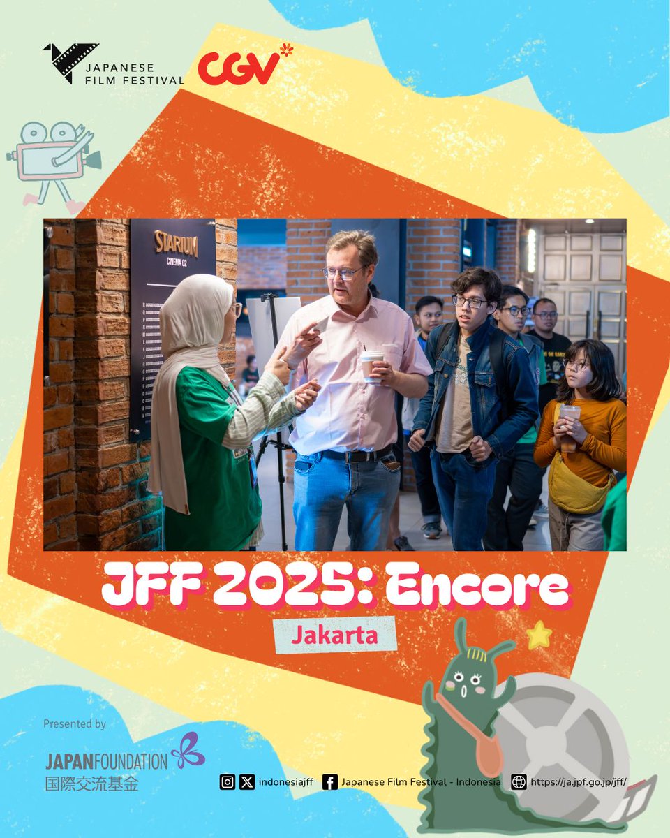 indonesiajff's tweet image. [DOKUMENTASI - JFF 2025: ENCORE DI JAKARTA] 

Dimulai di Kota Jakarta, lalu diakhiri di Kota Jakarta. Japanese Film Festival 2025 luar biasaa 🎊👏