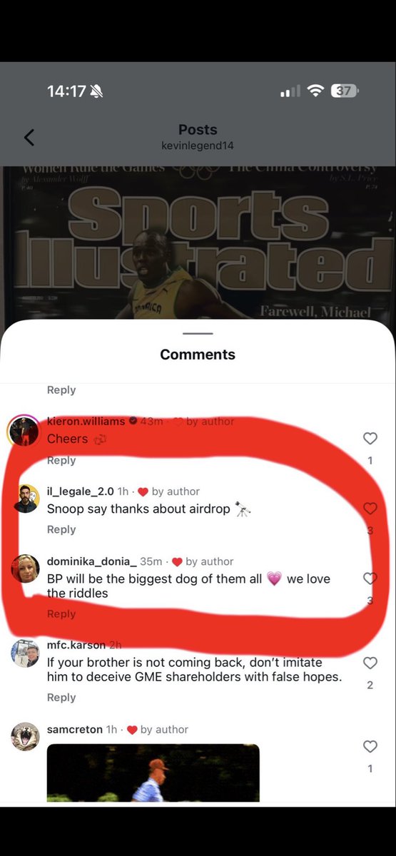 bleshgod's tweet image. This is the biggest confirmation.

$BP dev sent some tokens to @SnoopBob24 as a gift after Snoop told him he didn’t have much money to buy the coin

Soon after, @BPuppy80020 Kevin Gill liked a comment on his IG: “Snoop says thanks about airdrop”

I checked and he doesn’t like all…