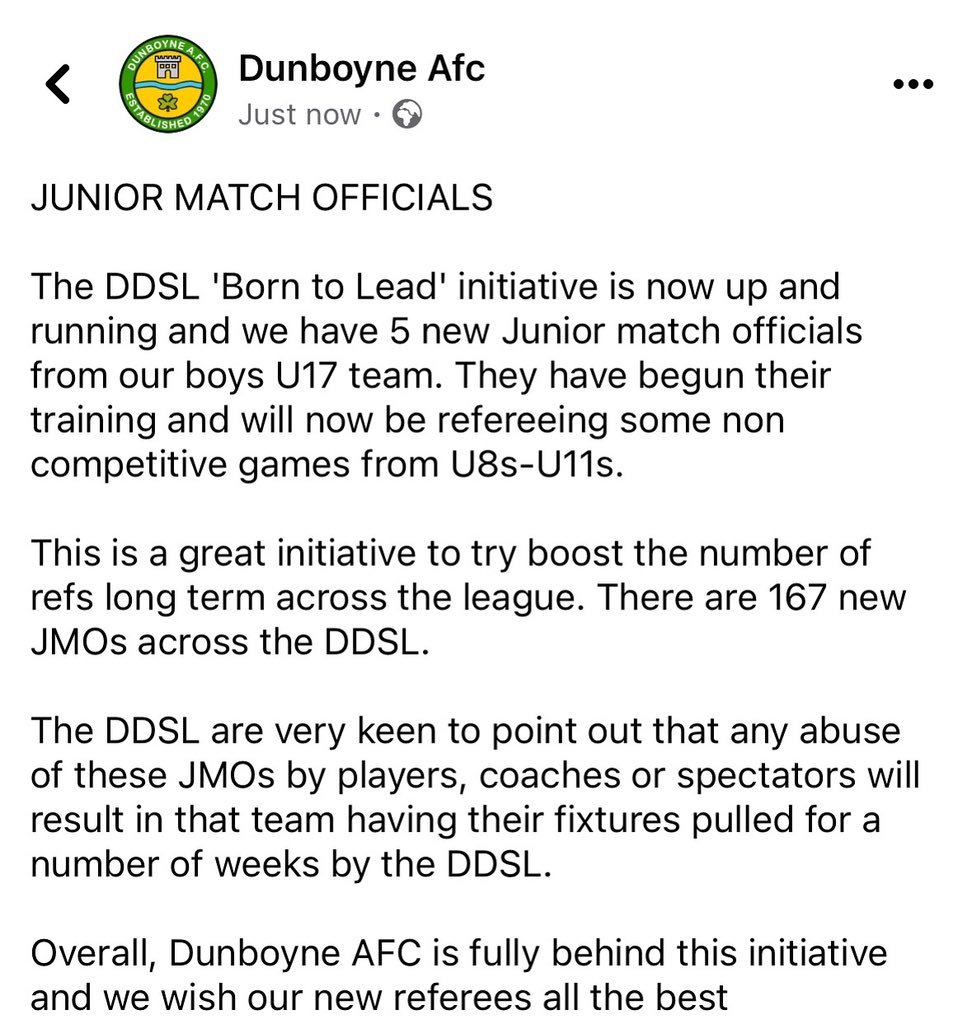 Dunboyne AFC tweet media