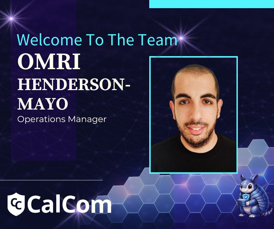 🎉Hey everyone, CalCom is growing again!
Please welcome Omri Henderson-Mayo our new Operations Manager.

Omri’s here to keep our business units running seamlessly, and he’s already made a difference in week one finding the friction and smoothing it over.
