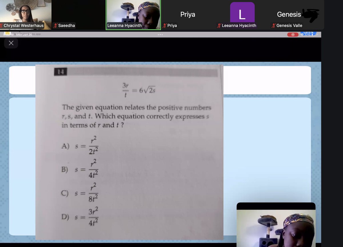 ExponentiaPrime's tweet photo. SNOW DAY? WE'RE STILL KILLING IT.  
Our Math Rising SAT team hasn't slowed down; we've been working hard on Zoom for 2 days. These students are proving that math never stops for snow.  

Want to support us? Leave a ❄️ in the comments! https://t.co/dWlWEGVD87