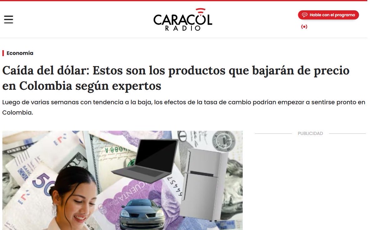 Mientras al inicio de nuestro gobierno los medios alarmistas y sus “expertos económicos” decían que el dólar iba a llegar a $10.000, hoy la realidad es otra.

El fortalecimiento del peso colombiano debería empezar a tener efectos en la reducción de precios (por disminución de