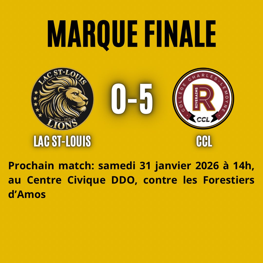 Lions Lac St-Louis M18 AAA tweet media